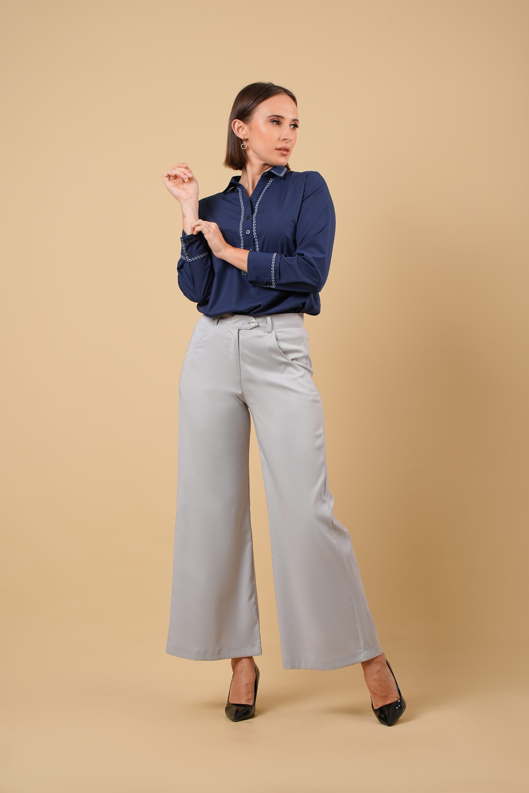 Flared Leg Office Pant - Image 3