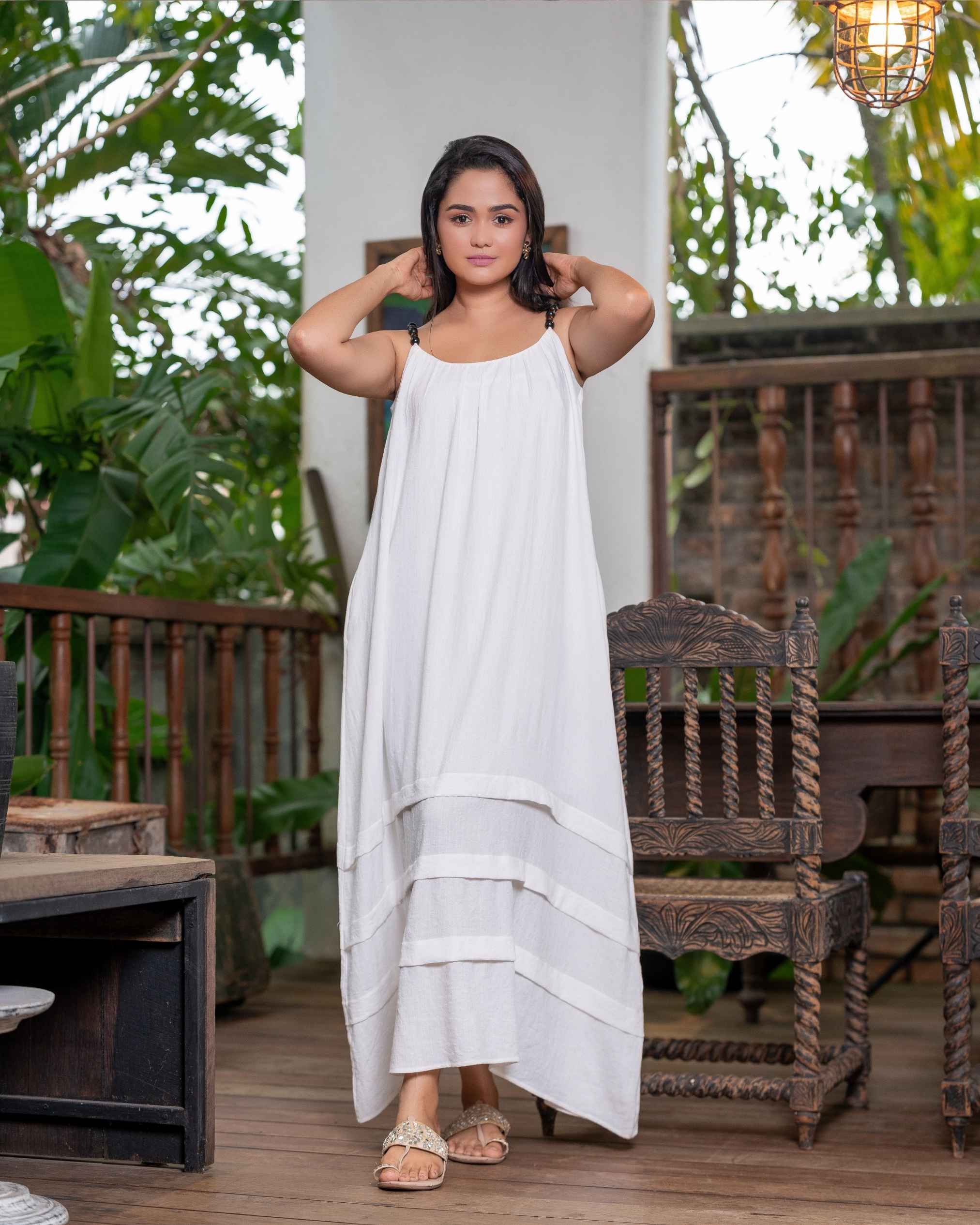 Beaded Strap Detail Maxi Dress - Image 3