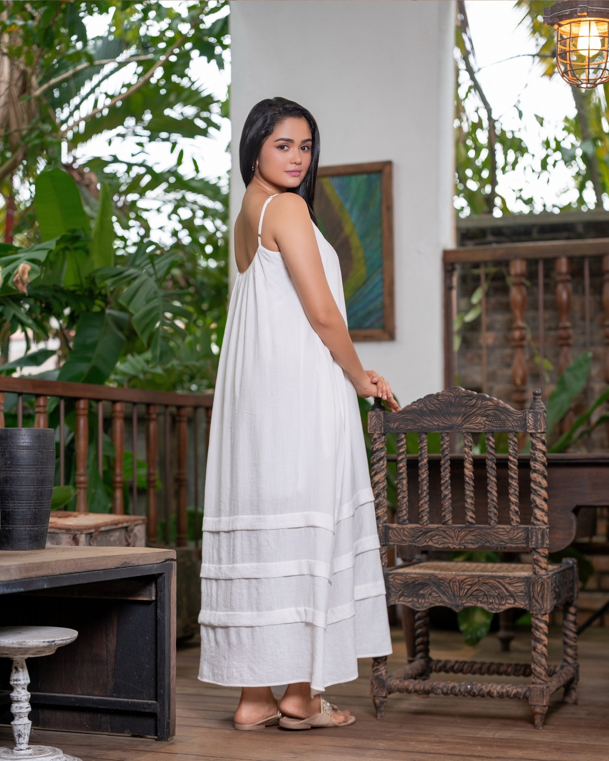 Beaded Strap Detail Maxi Dress - Image 6