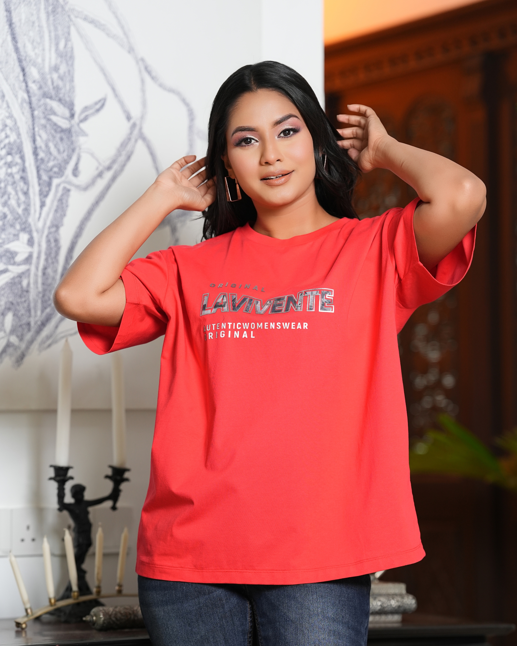 Graphic Printed Oversized T-Shirt - Image 3