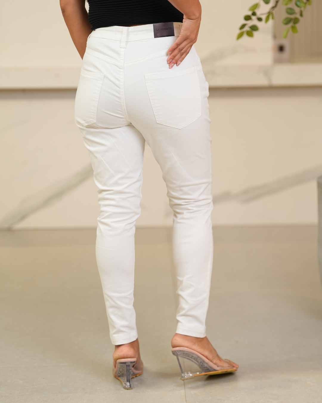 Mid Waist Pencil Cut Pants - Image 5