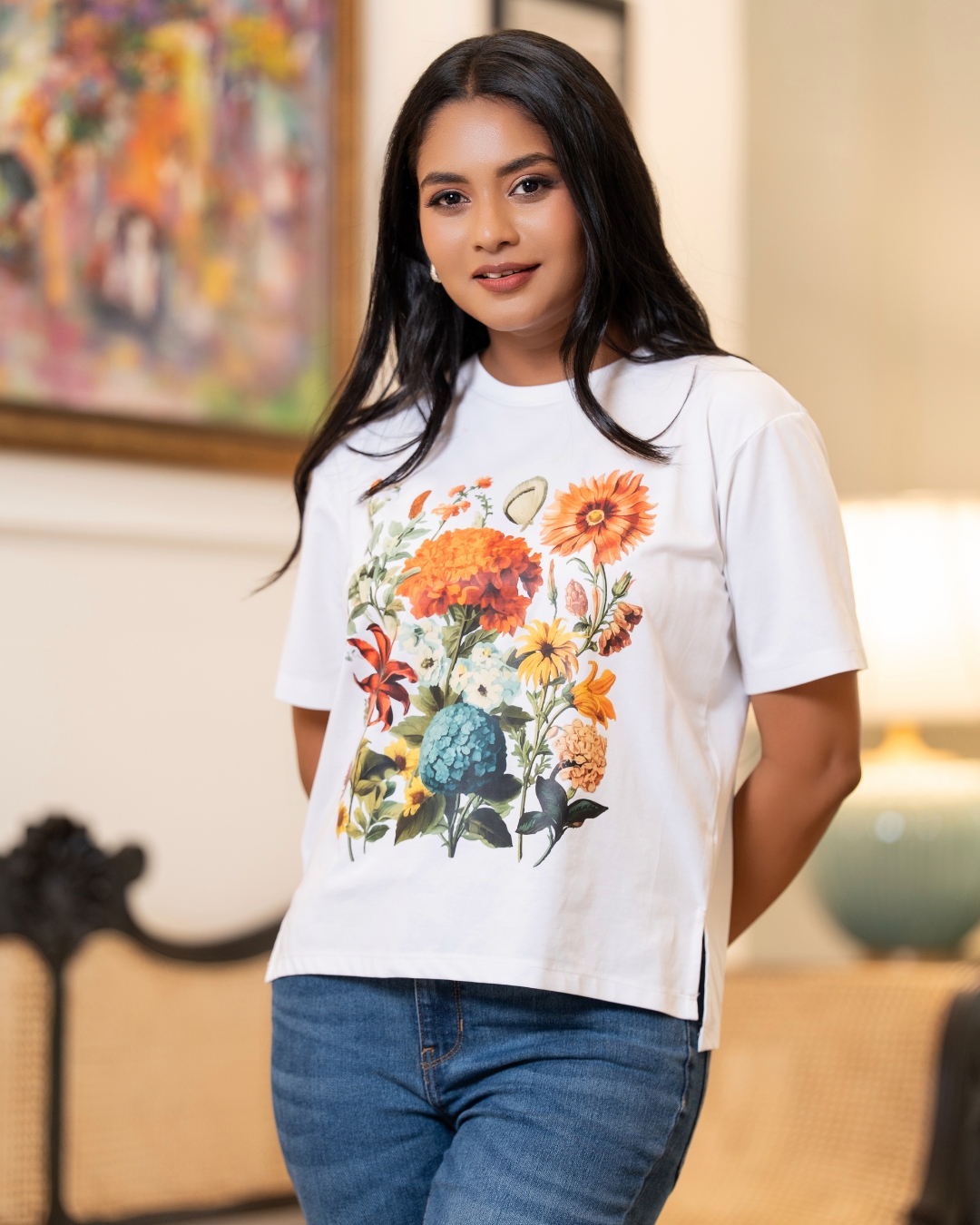 Floral Printed T-Shirt - Image 2