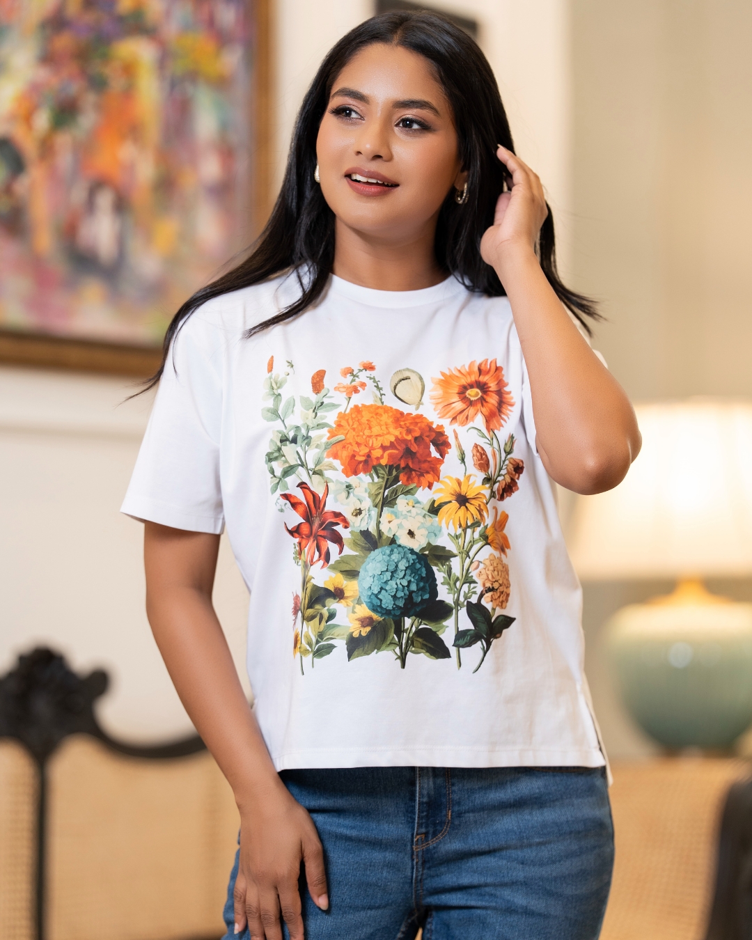 Floral Printed T-Shirt - Image 3