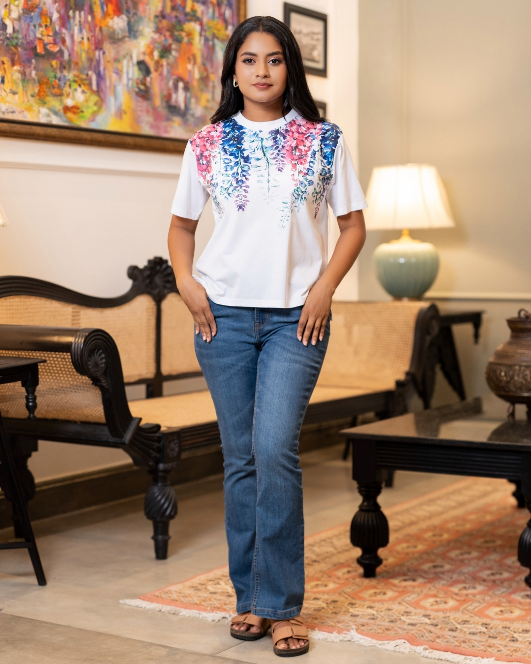 Floral Printed T-Shirt - Image 4