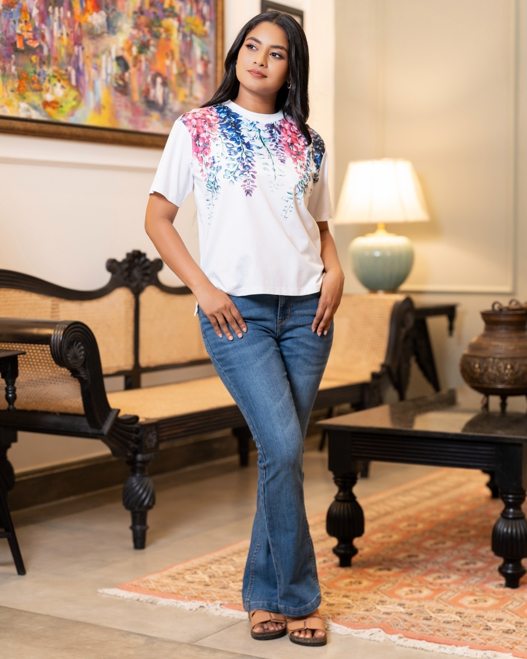 Floral Printed T-Shirt - Image 5