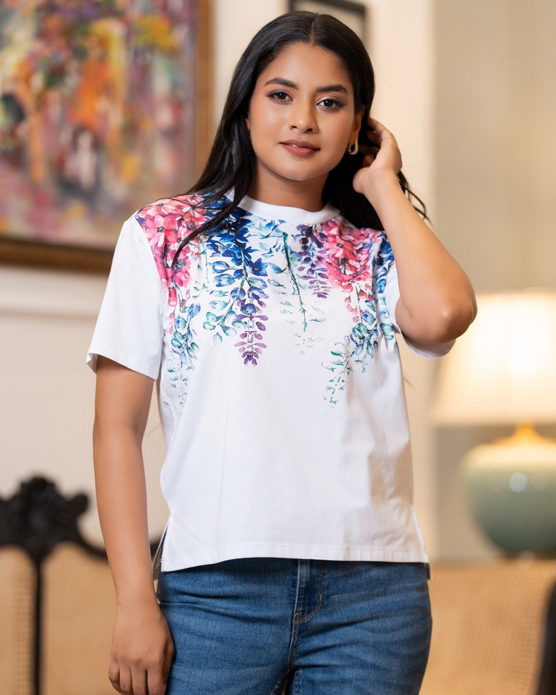 Floral Printed T-Shirt - Image 2