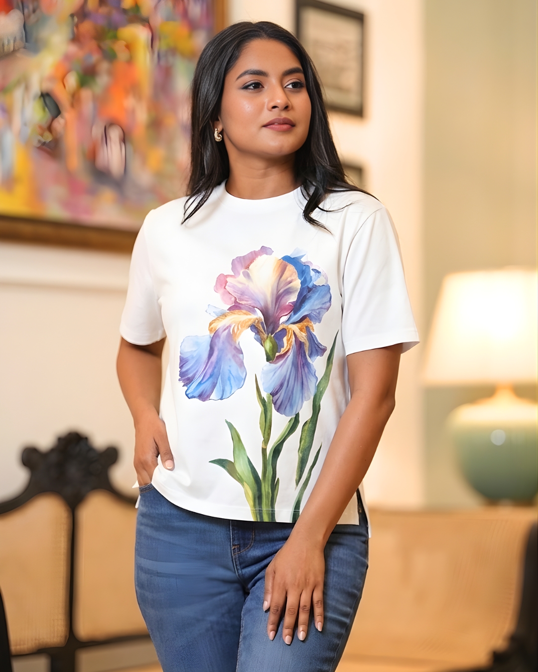 Floral Printed T-Shirt - Image 3