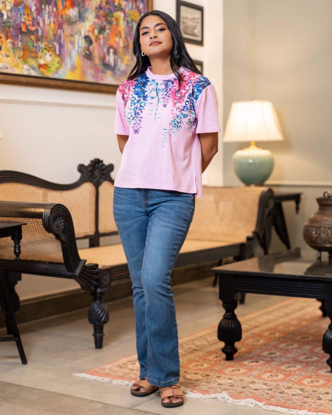 Floral Printed T-Shirt - Image 3