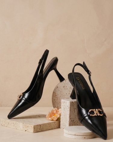 Pointed Toe Slingback Heel