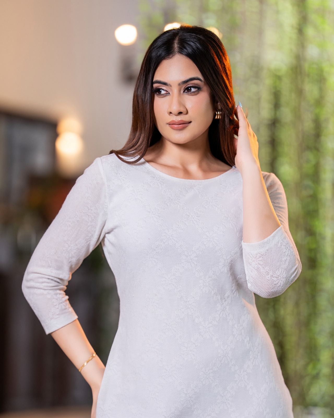 Ethereal Bloom Short Sheath Dress - Image 5